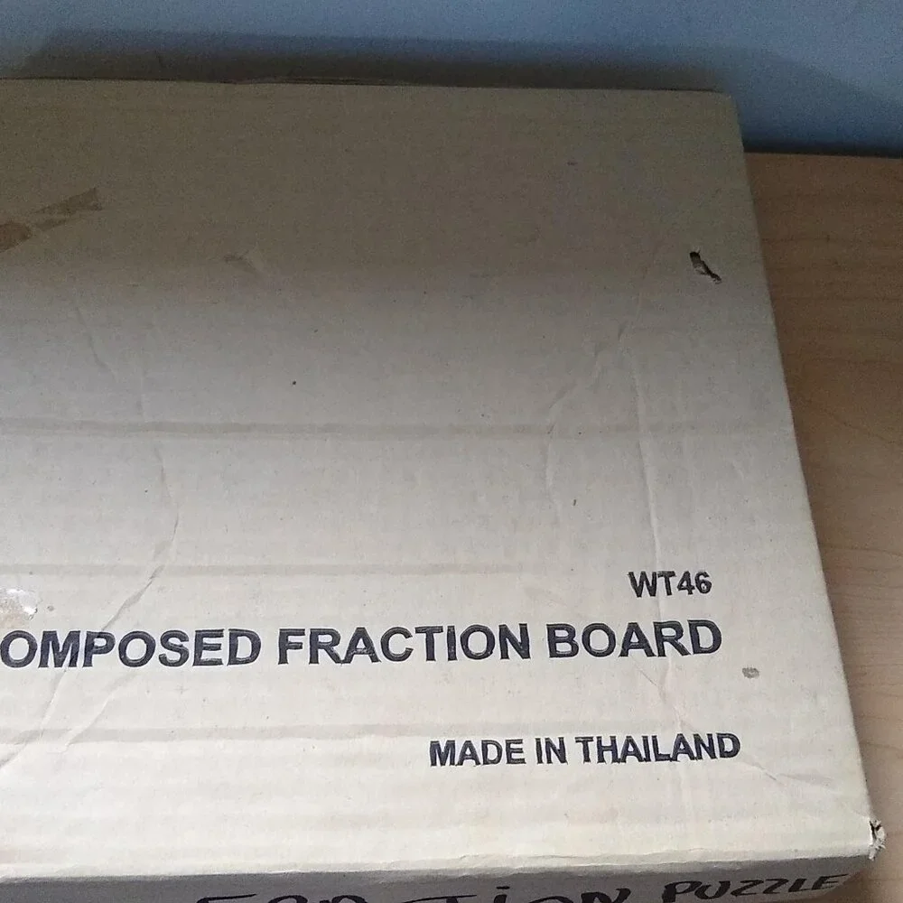 Wooden Fraction Board puzzle New